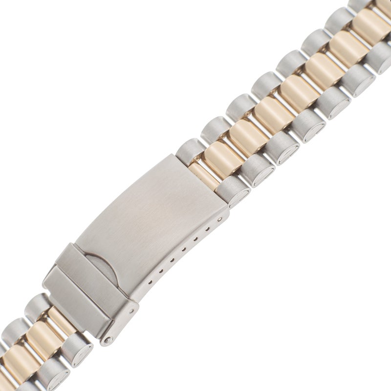 Gilden Unisex Non-Expansion 18-23mm Stainless Steel Watch Band 1536-TL (Two Tone) - Image 2
